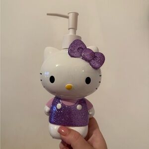 Hello Kitty Purple Glitter Soap Dispenser